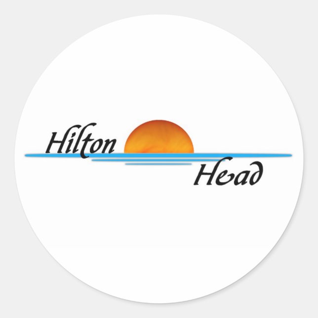 Sticker Rond Hilton Head (Devant)