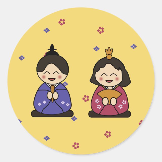 Sticker Rond Hina Ningyo (Devant)