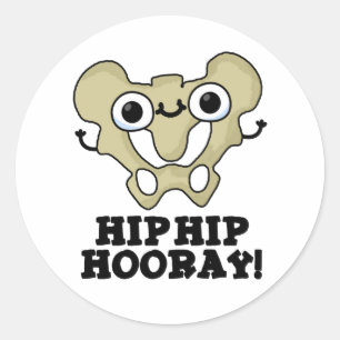 Sticker Rond Hip Hip Hop Funny Anatomy Pun