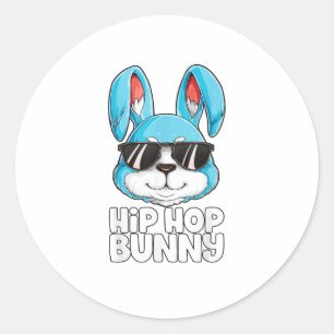 Sticker Rond Hip hop Bunny Garçons de Pâques Filles Enfants Hom