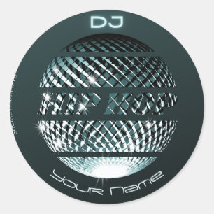 Sticker Rond Hiphop DJ Hip hop