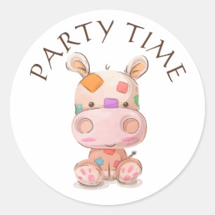 Sticker Rond Hippo à maquette