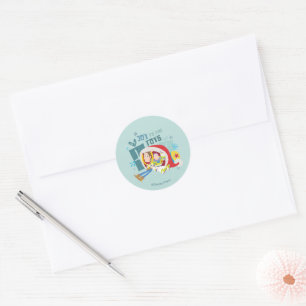 Sticker Rond Histoire du jouet   Joie aux jouets