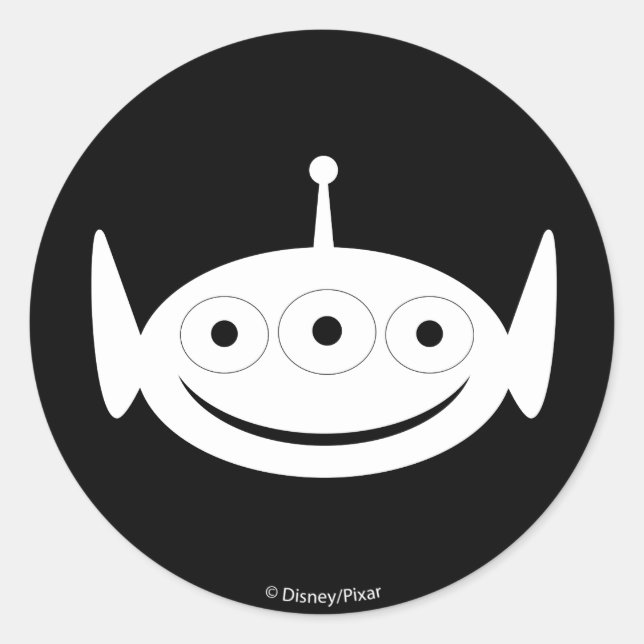 Sticker Rond Histoire du jouet | MOTIF ALIEN (Devant)