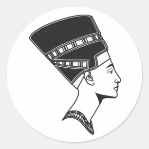Sticker Rond Histoire égyptienne de la Reine Egypte de