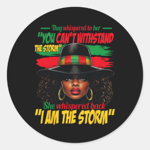 Sticker Rond Histoire noire africaine Afrique Amérique latine