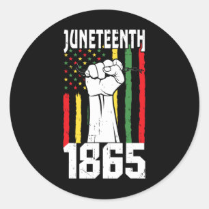 Sticker Rond Histoire noire afro-américaine 1865 1865 2