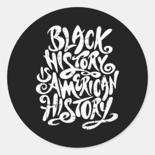 Sticker Rond Histoire Noire Histoire Américaine Histoire Noire