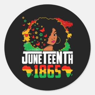 Sticker Rond Histoire Noire Le JunetDix Est Mon Jour De L'Indép