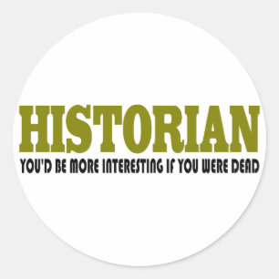 Sticker Rond Historien drôle