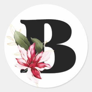 Sticker Rond hiver MONOGRAM Bulgare alphabet cyrillique Classe