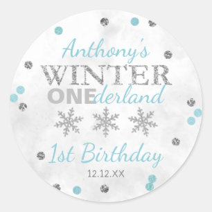 Sticker Rond Hiver ONE derland 1er anniversaire