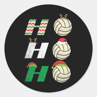 Sticker Rond Ho Ho Ho - Joueur de l'équipe de volley-ball de No