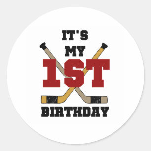 Sticker Rond Hockey 1er anniversaire
