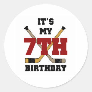 Sticker Rond Hockey 7e anniversaire