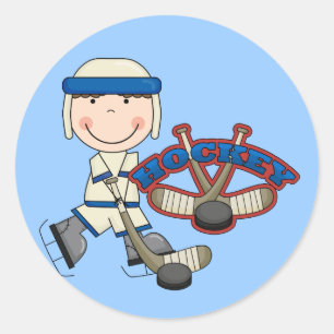 Sticker Rond HOCKEY - Chemises et cadeaux pour garçons