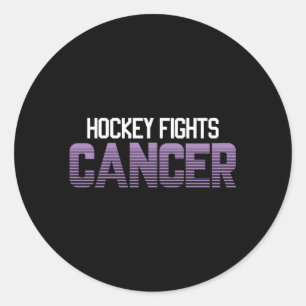 Sticker Rond Hockey combat le cancer