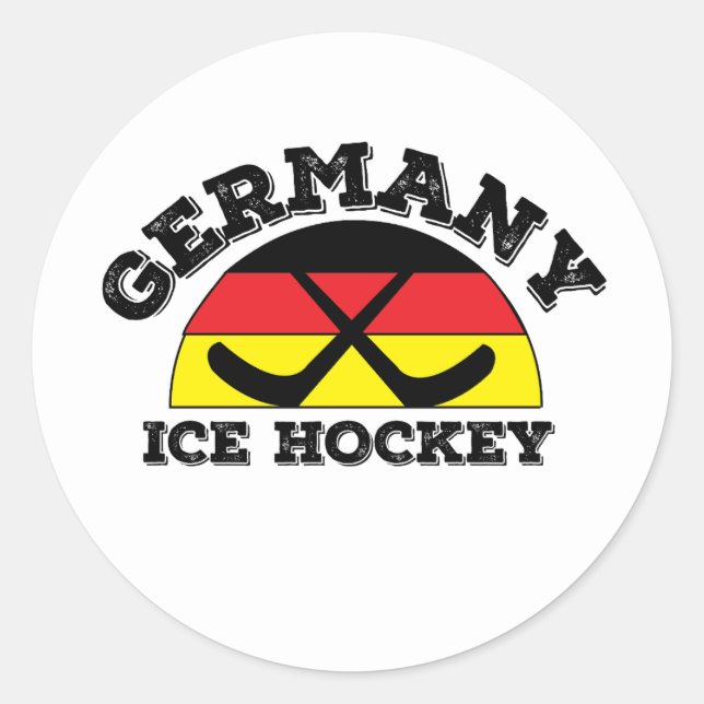 Sticker Rond Hockey Germany (Devant)