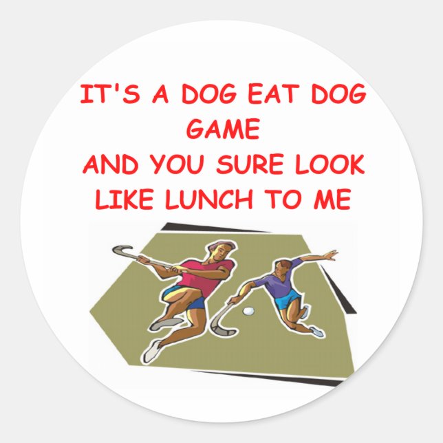 Sticker Rond hockey sur gazon (Devant)