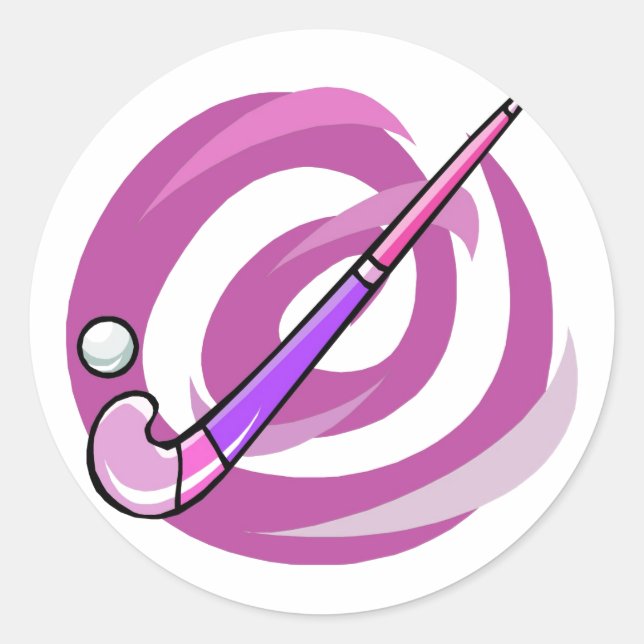 Sticker Rond Hockey sur gazon (Devant)