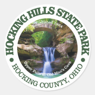 Sticker Rond Hocking Hills State Park