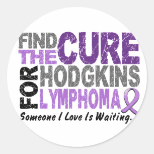 Sticker Rond Hodgkins Lymphoma TROUVER LE TRAITEMENT 1