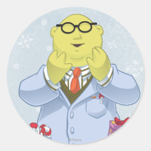 Sticker Rond Holiday Dr Bunsen Honeydew