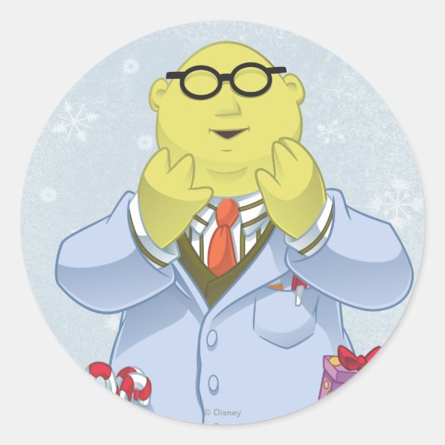 Sticker Rond Holiday Dr Bunsen Honeydew (Devant)