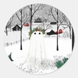 Sticker Rond Holly King