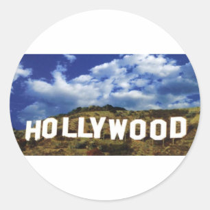 STICKER ROND HOLLYWOOD
