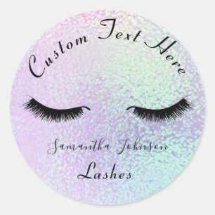 Sticker Rond Hologramme Hologramme Beauty Maquillage