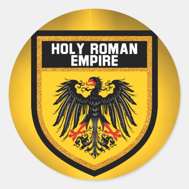 Sticker Rond Holy Roman Empire Flag (Devant)