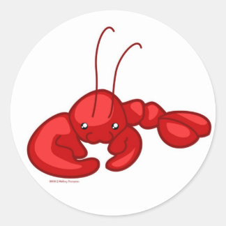 Sticker Rond Homard