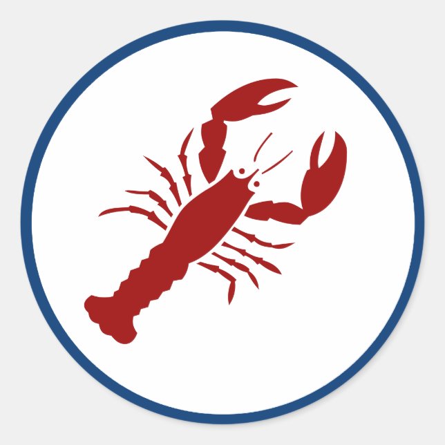 Sticker Rond Homard (Devant)