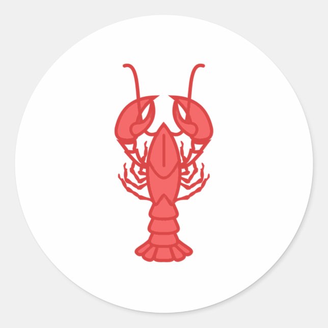 Sticker Rond Homard (Devant)