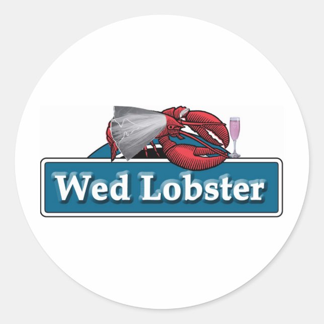 Sticker Rond Homard de mer (Devant)