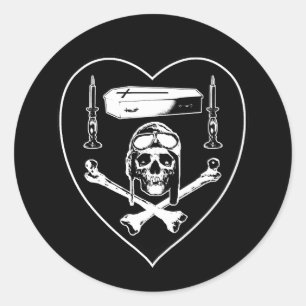 Sticker Rond Hommage à Nungesser