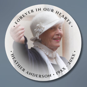 Sticker Rond Hommage Mémorial Photo