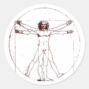 Sticker Rond Homme BRK de Vitruvian