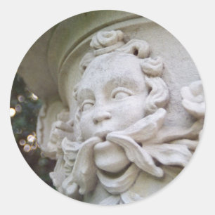 Sticker Rond Homme vert