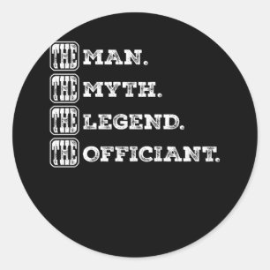 Sticker Rond Hommes Mariages officiels du mariage officiel l'ho