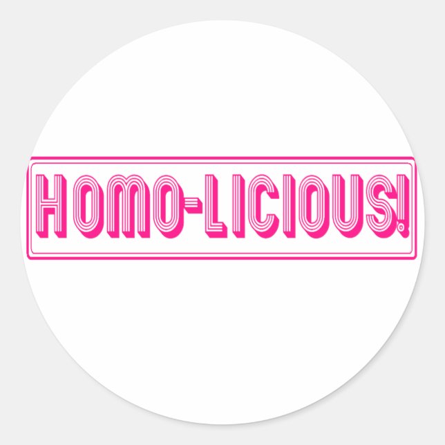 STICKER ROND HOMO ! (Devant)