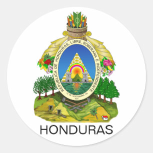 Sticker Rond Honduras