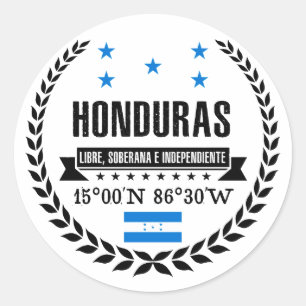 Sticker Rond Honduras