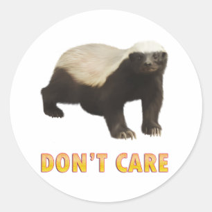 Sticker Rond Honey Badger