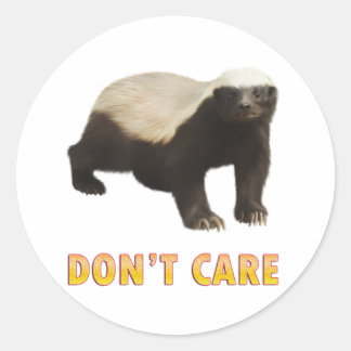 Sticker Rond Honey Badger