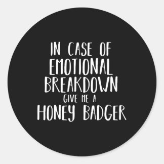 Sticker Rond Honey Badger Pour Et