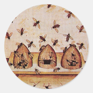 STICKER ROND HONEY BEE, FOURNISSEURS DE MAINTIEN DE L'OEUVRE