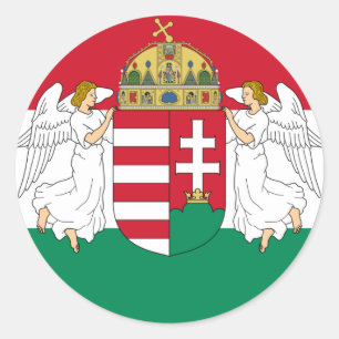 Sticker Rond Hongrie, Hongrie