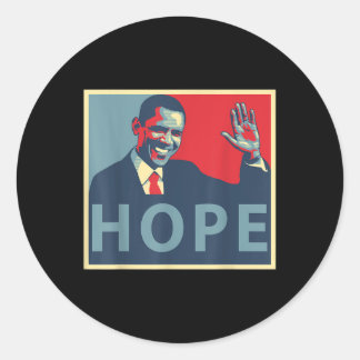 Sticker Rond Hope Obama 44 Président